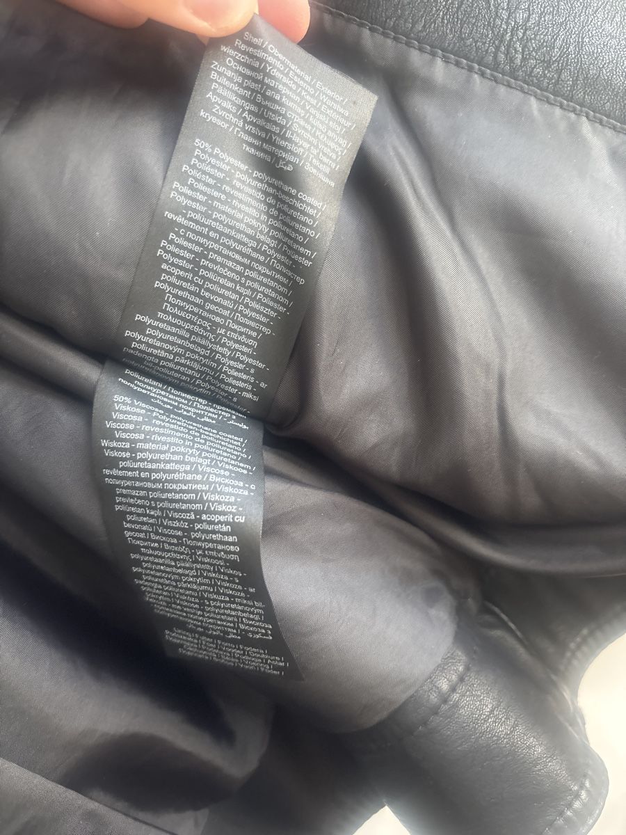 Vero Moda Giacche: Schwarze Kunstlederjacke Gr. L – Usato da Untervaz venduto da Efri33 5