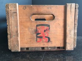Vintage Löwenbräu Zürich Bierkiste Holz von 1964