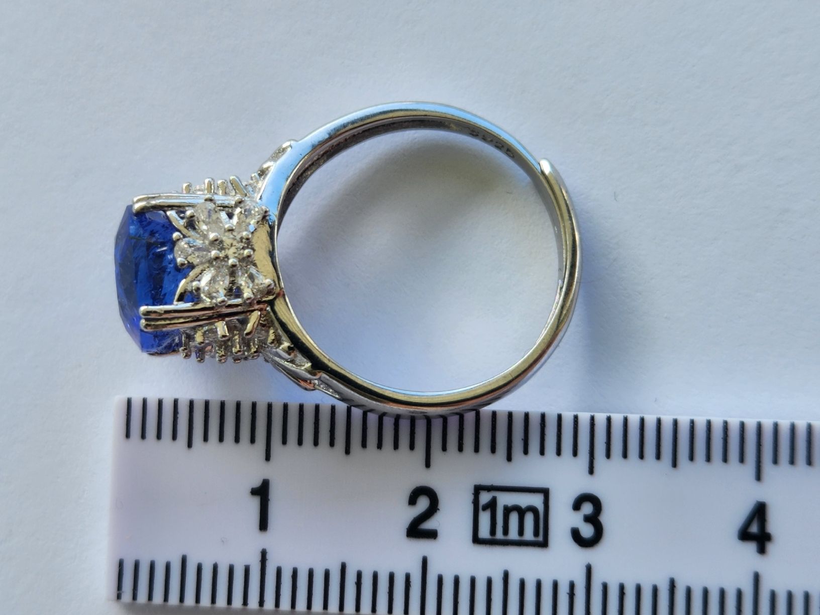 Anelli: Einzigartiger grosser Tansanit Ring, Silber 925, ca. 55 – Nuovo (secondo la descrizione) da St. Gallen venduto da GIULESGG 6