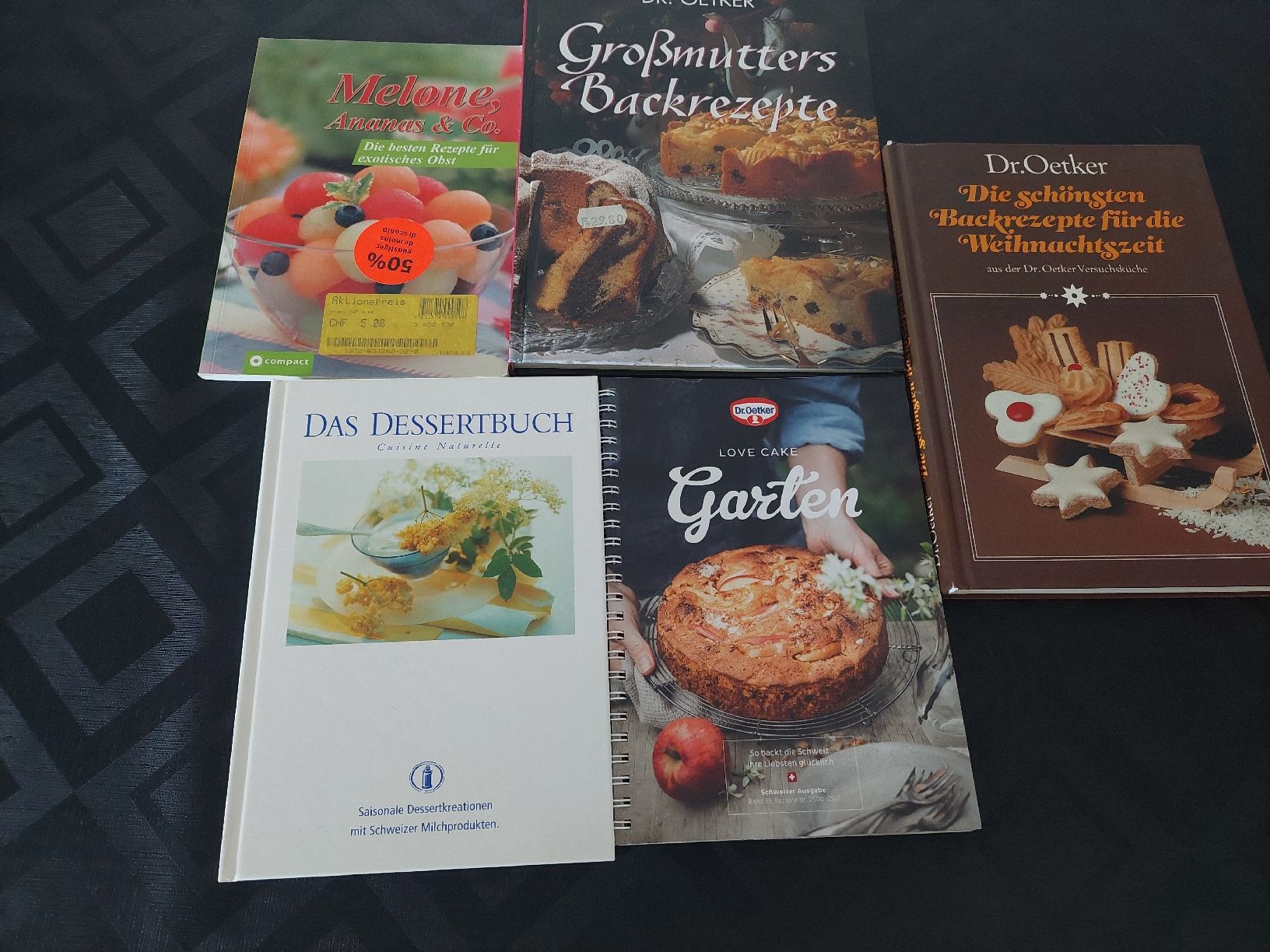 Livres: 5 Backbücher – D'occasion à Zetzwil par lanst08