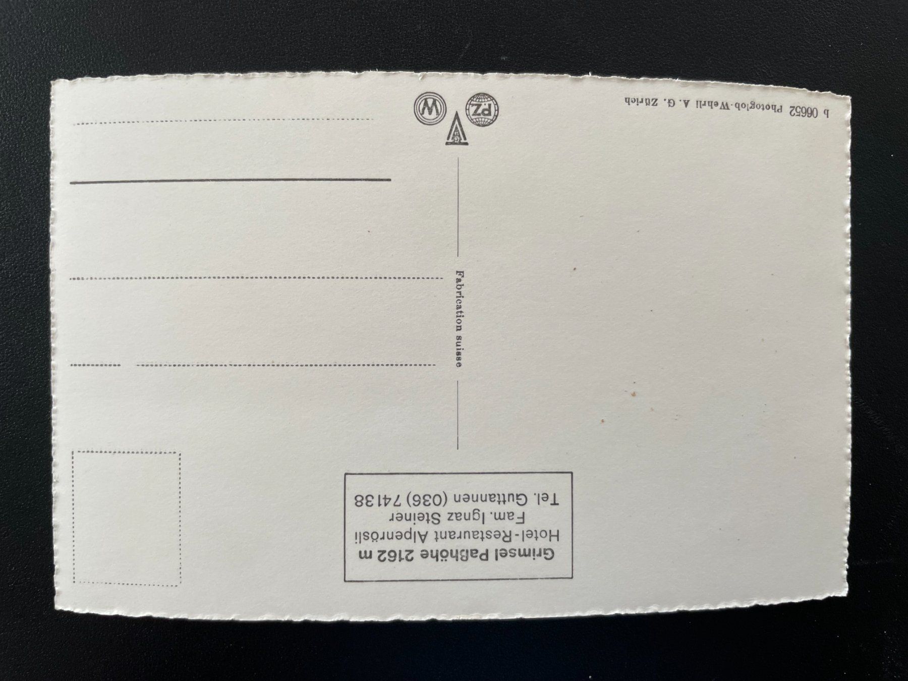 Cartoline postali: AK VS Grimsel-Passhöhe – Usato da Thal venduto da Danny82 1