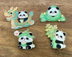 Set 4x Pin Panda