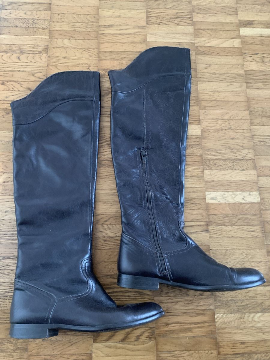 Scarpe da donna: Navy boot leder stiefel overknee – Usato da Zürich venduto da Nikuska32