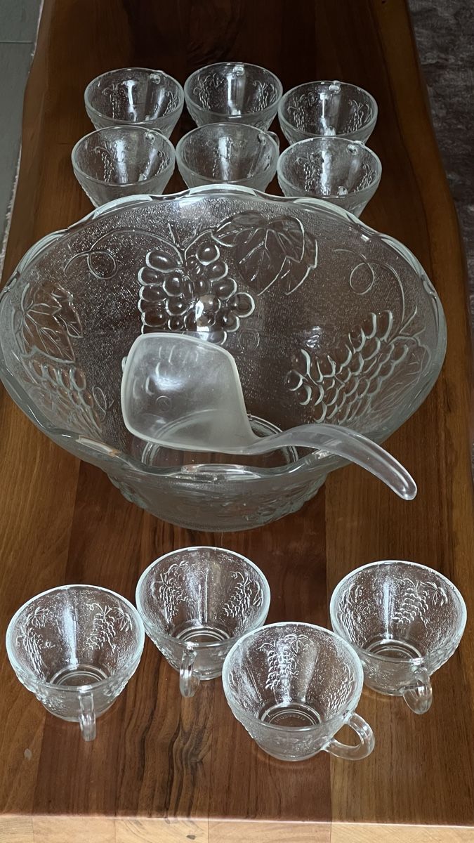 Ciotole: Punch und Obstschale Bowle-Set – Usato da Aesch LU venduto da HSchnitzler 3