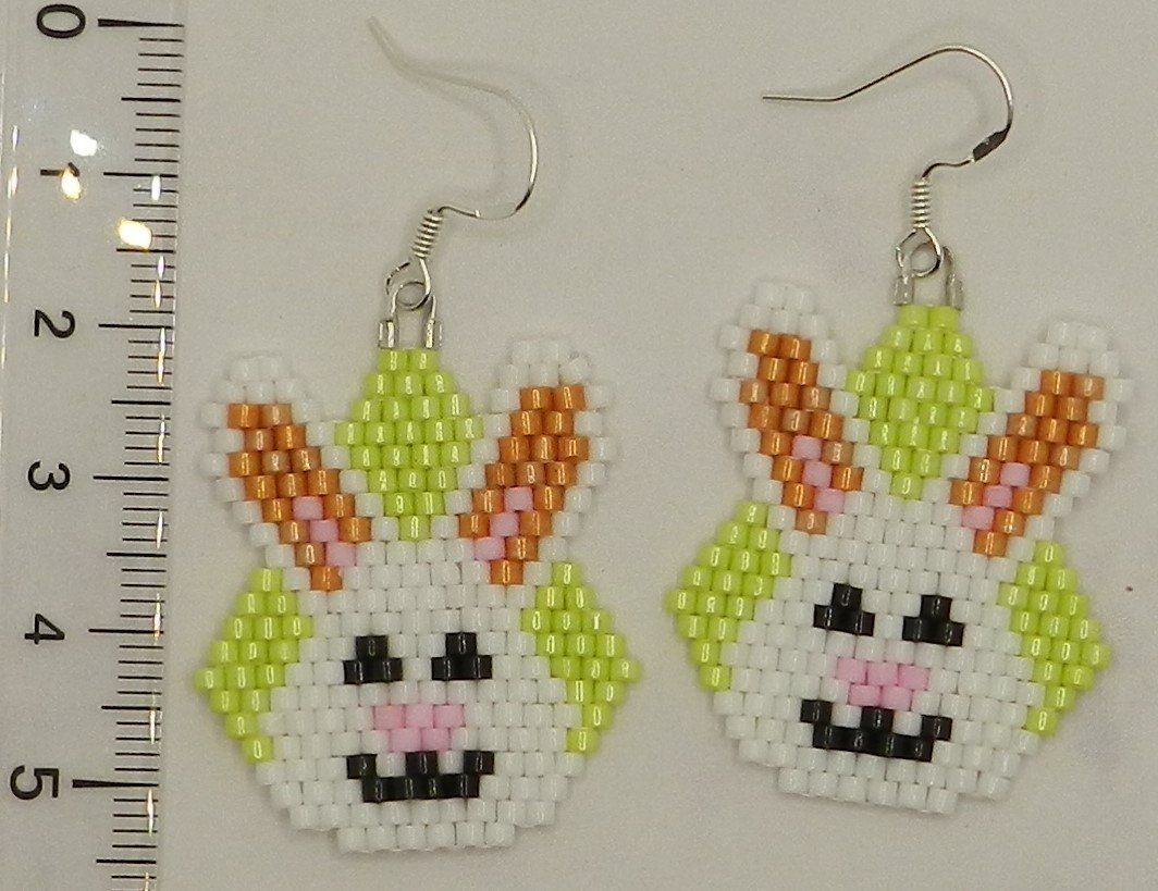 Ohrringe & -stecker: handgemachte Perlenohrringe- Oster design- Hase – Neu (gemäss Beschreibung) aus Zürich von pisamun 3