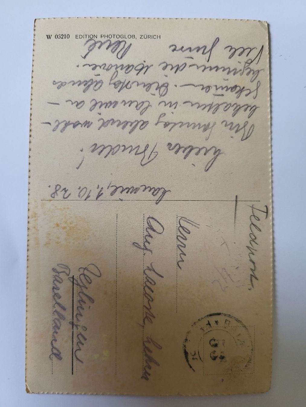 Cartoline postali: Alte Ansichtskarte Reigoldswil mit Kirche, 1928 – Usato da nunningen venduto da mic_88k2 1
