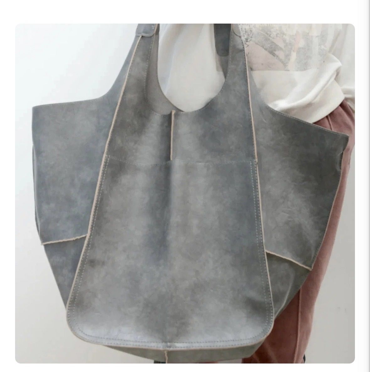 Borse da donna: Vintage Tasche, grau – Nuovo e nell'imballaggio originale da Winterthur venduto da Fiore0011
