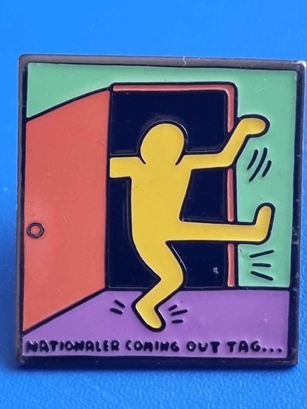 Plaketten & Abzeichen: Nach keith Haring pin – Gebraucht aus Schaffhausen von Leveron13