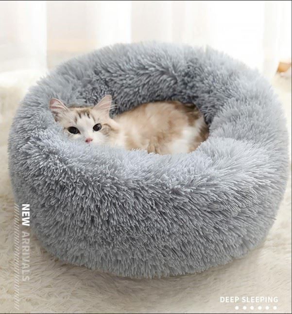 LUPPET Haustierbett Für Hunde & Katzen – 101,6 X 91,4 Cm, Hellbraun, Leicht & Wasserabweisend