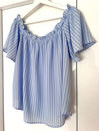 Blaue Bluse