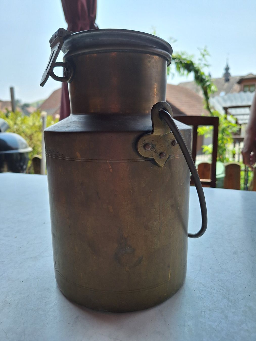Altro per la casa: GARTENDEKO - ALTER METALLEIMER - MESSING ? – Usato da Huttwil venduto da Kunterbuntli