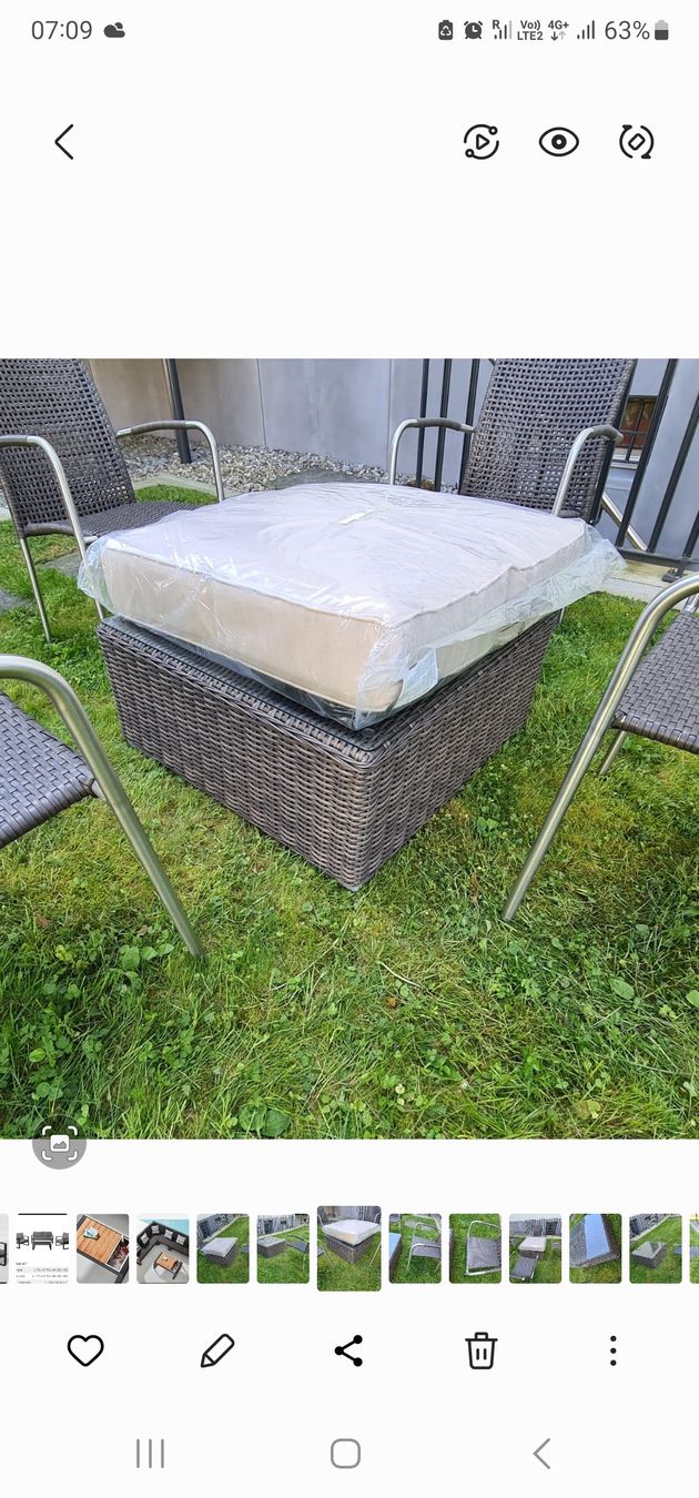 Tavoli: Garten Tisch mit Glasplatte,Hocker Funktion – Nuovo (secondo la descrizione) da Oetwil a.d. Limmat venduto da Rebi_reina 2