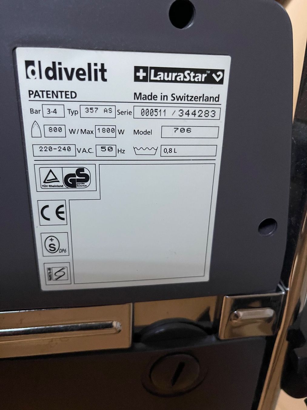 Laurastar Assi da stiro: Laurastar Magic – Usato da Mägenwil venduto da Weini2 3