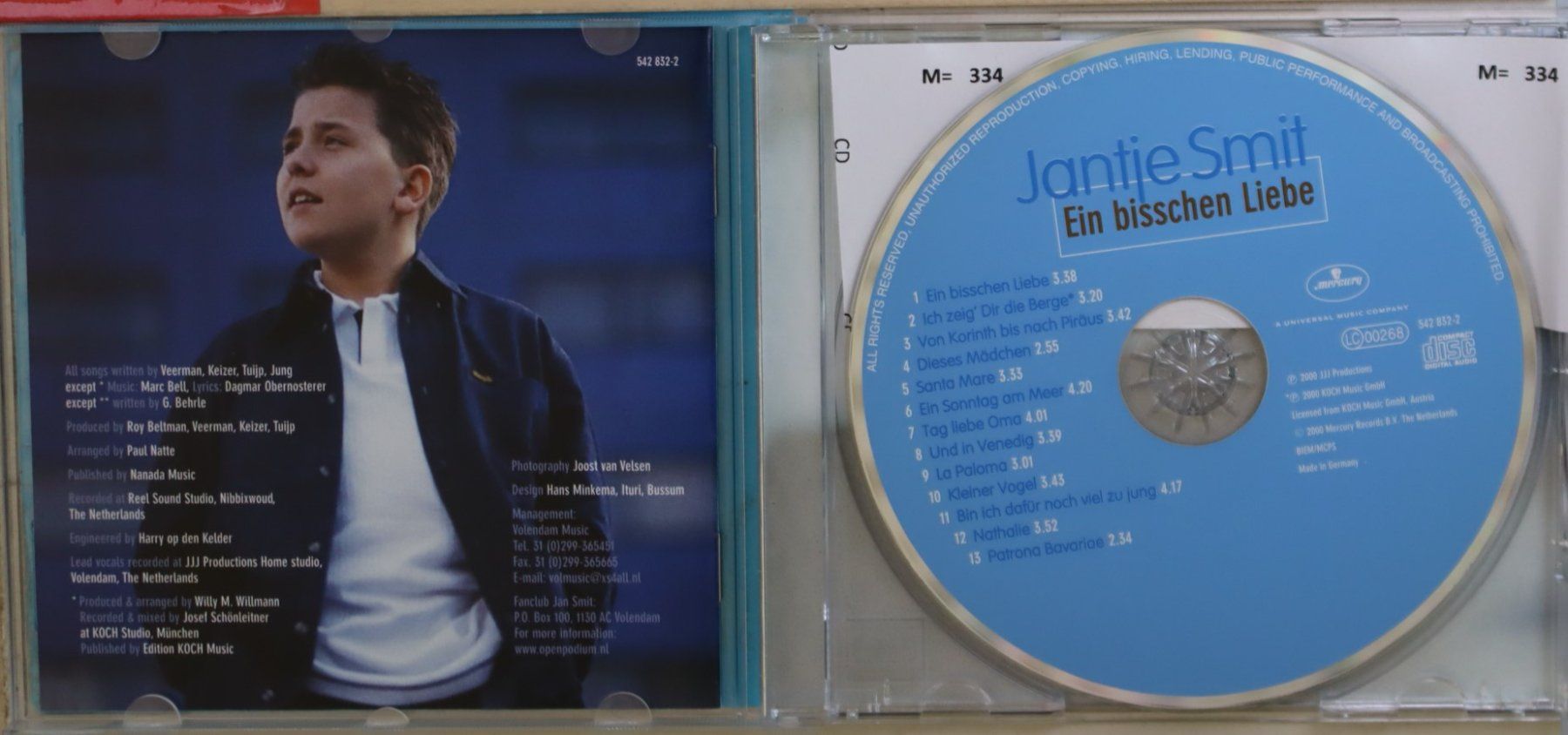 CD: Jantje Smit – Ein Bisschen Liebe – Usato da Luzern venduto da CONTENTI 1