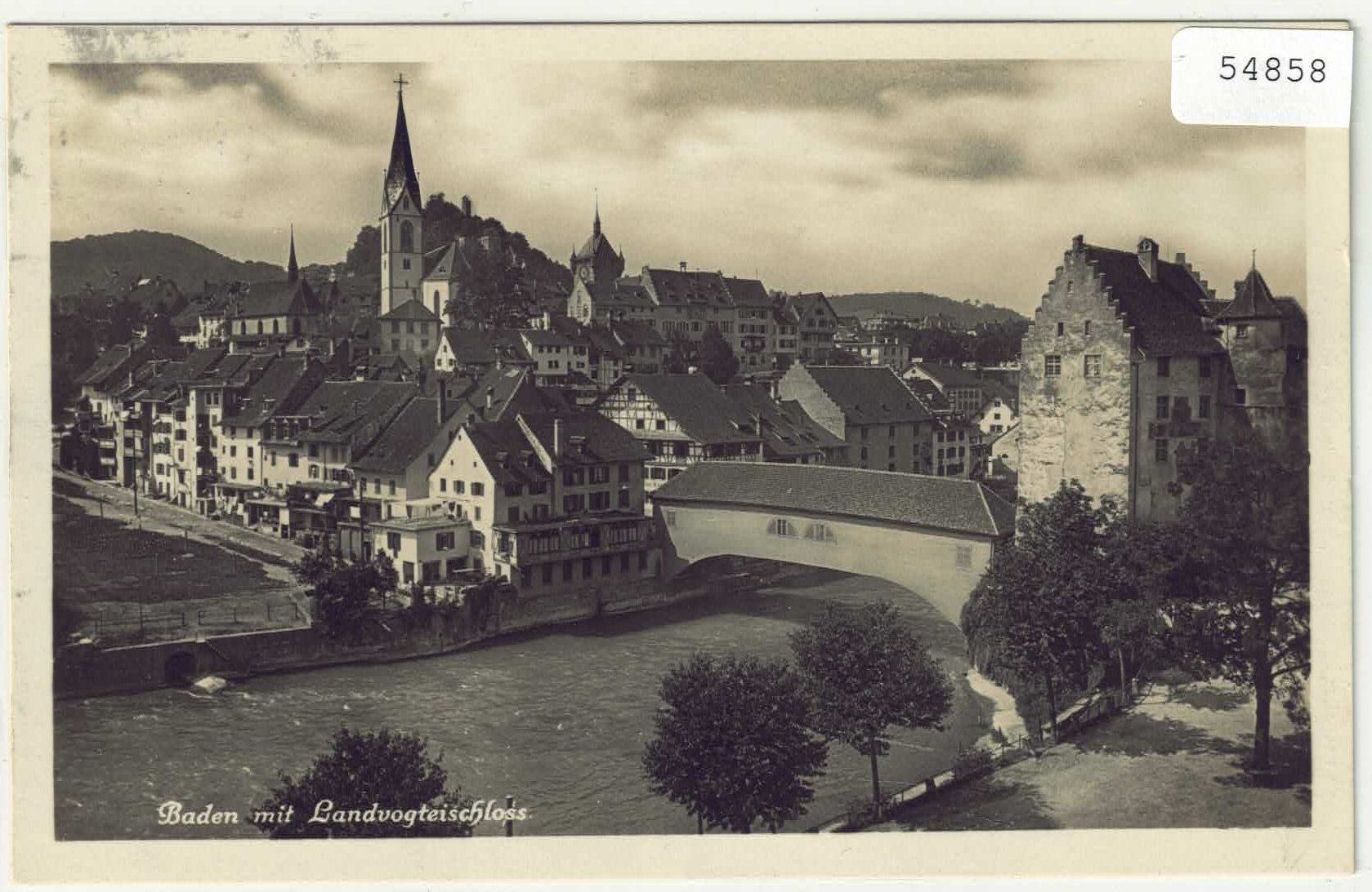 Cartoline postali: Baden mit Landvogteischloss – Usato da Ettingen venduto da Kartenplanet