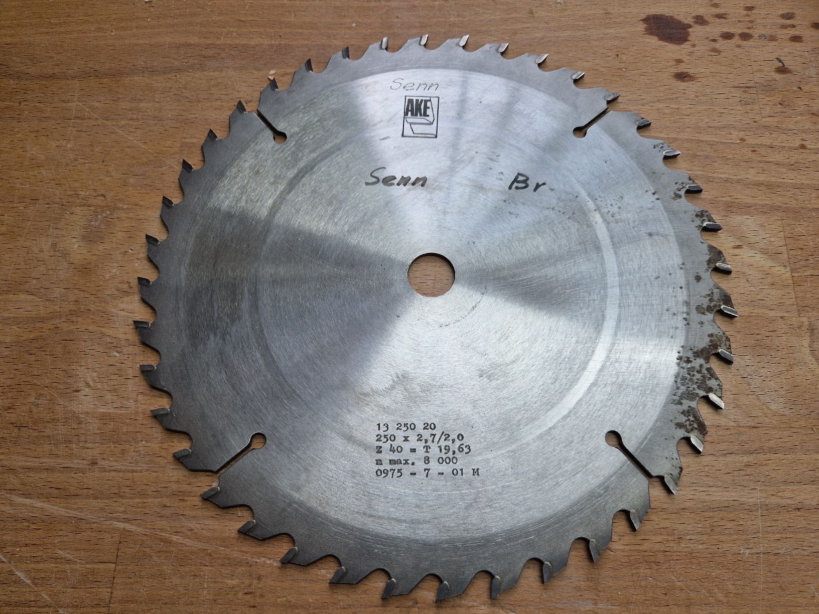Seghe: Sägeblatt D 250 – Usato da Thalheim venduto da lae_5ck9 1
