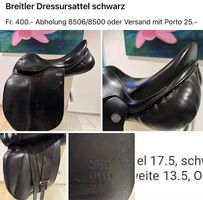 Breitler Dressursattel schwarz gepflegt