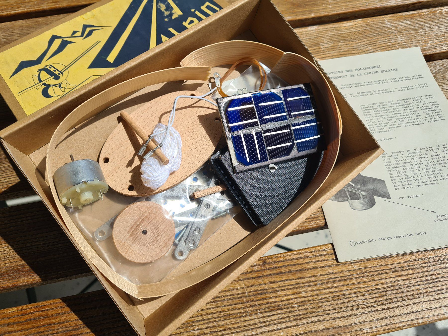 Kit di costruzioni: ALPIN Solar Gondel – Usato da Basel venduto da Solarbebop 1