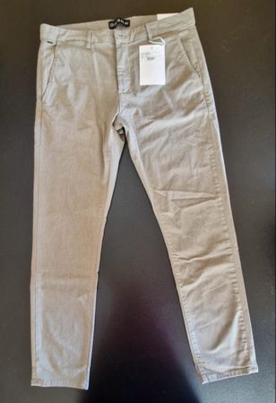 GABBA Chino-Herrenhose, humus, Gr. 33/32, NEU