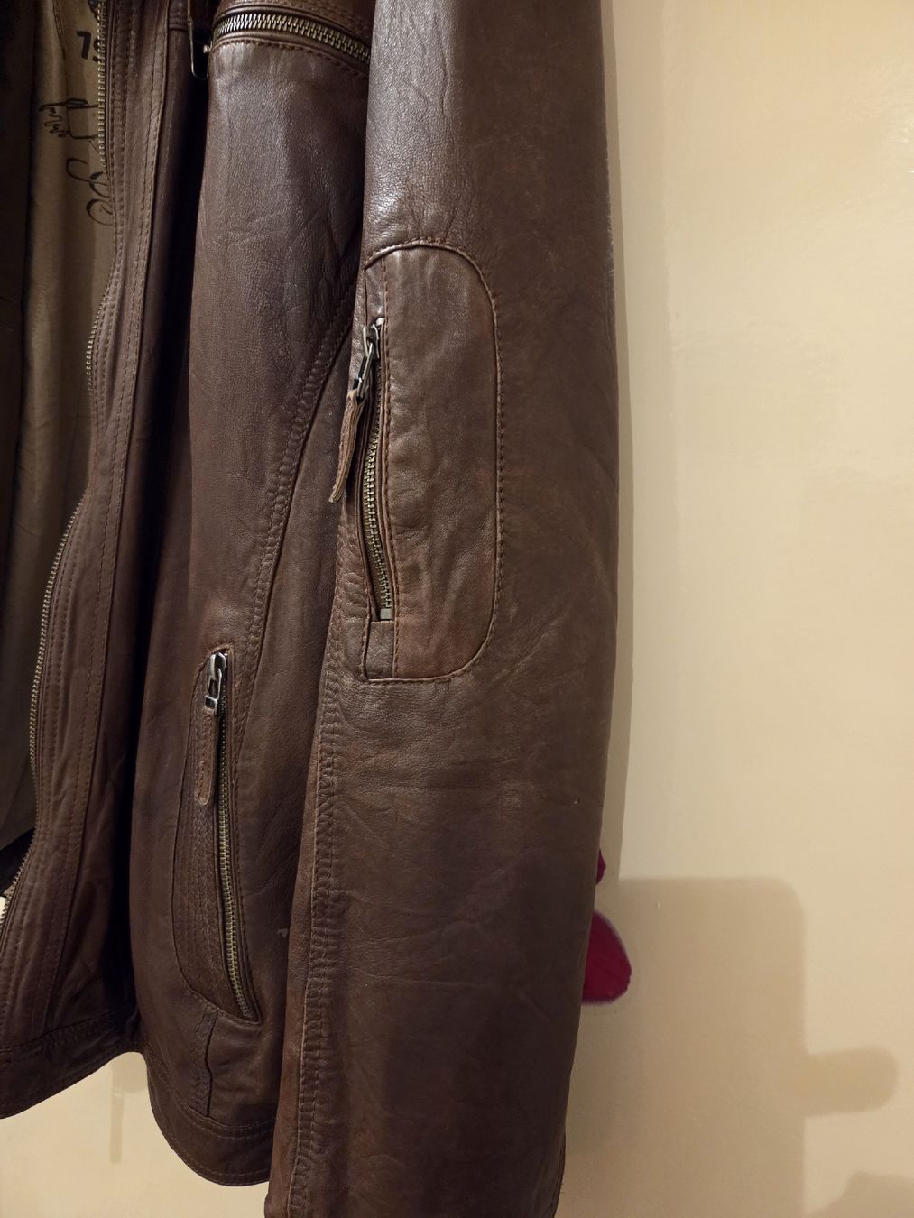 Moorer Jacken: Veste en cuir brun David Moore, taille 54 – Gebraucht aus la Chaux-de-Fonds von Firenze6 5