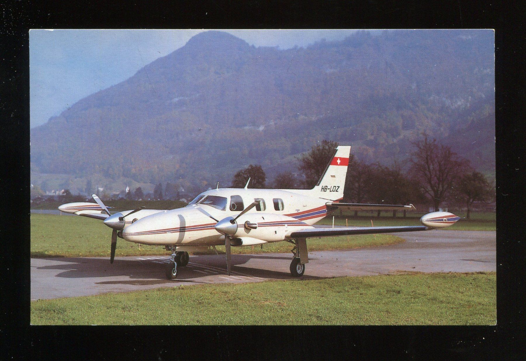 Cartoline postali: Piper PA-31 Cheyenne II, Mollis – Usato da Aarau venduto da Elmaar41