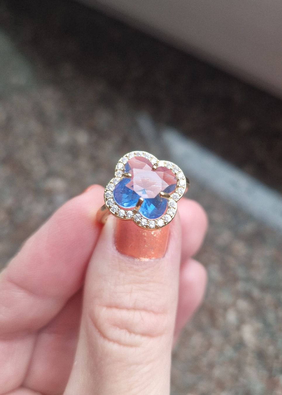 Anelli: Elegant vergoldeter Ring – Nuovo (secondo la descrizione) da Zug venduto da opo_cy5d 4