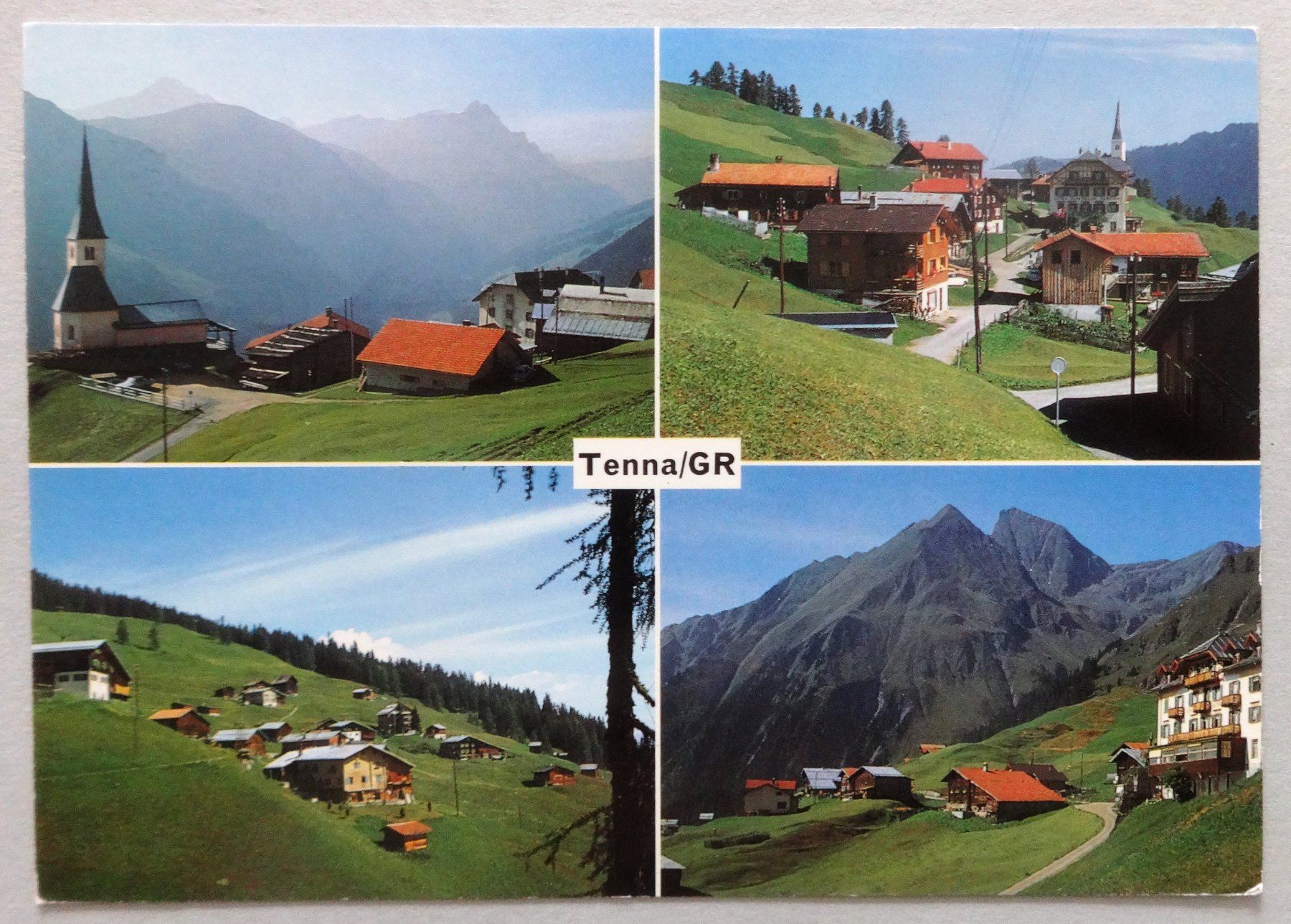 Cartoline postali: Tenna GR, 1642 m ü.M. – Usato da Fétigny venduto da Billy2miny
