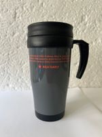 Vintage IKEA Thermobecher (Grau/Schwarz, frühe 2000er)