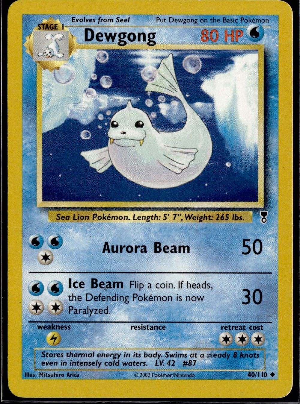 Pokémon Sammelbilder & Trading cards: Dewgong 40/110 Legendary Collection – Gebraucht aus Zürich von pokemon_cards