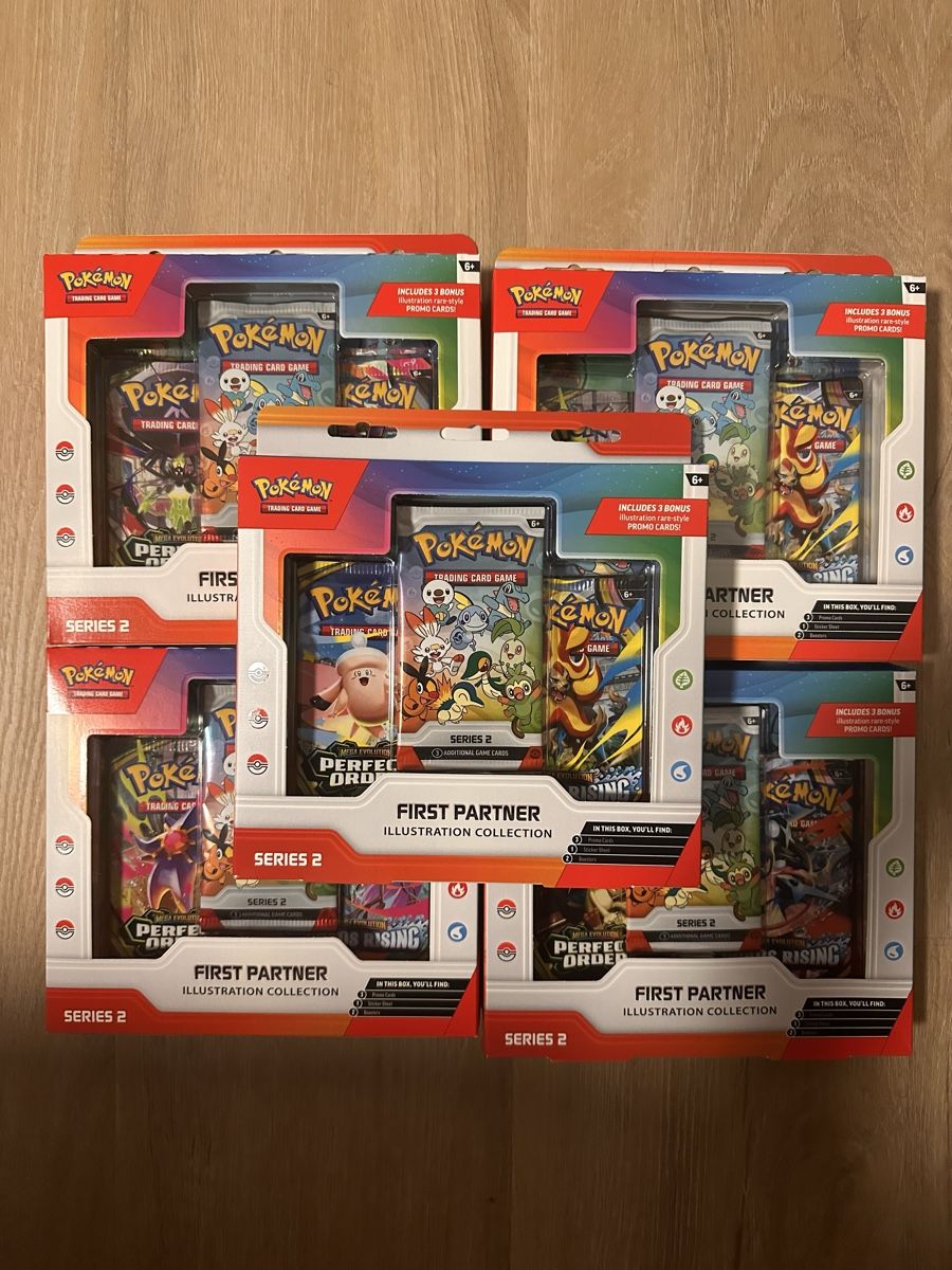 Pokémon Sammelbilder & Trading cards: Pokémon First Partner Illustration Collection S2, 5 Sets – Neu und originalverpackt aus Altstätten SG von dxdc23