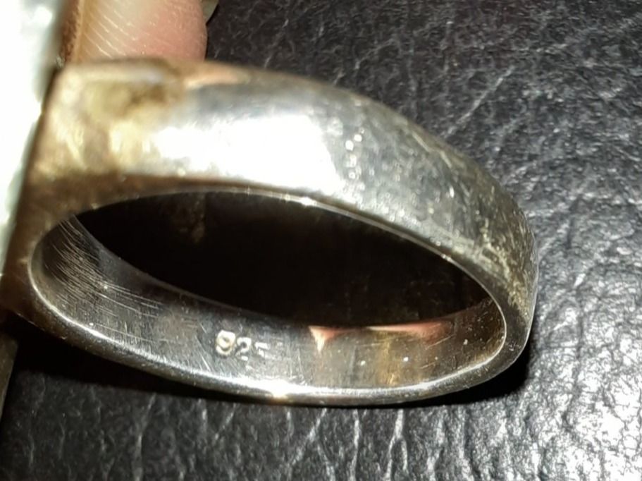Anelli: Anello in argento 925 e madreperla bianca – Usato da Biasca venduto da Old_6blh 3