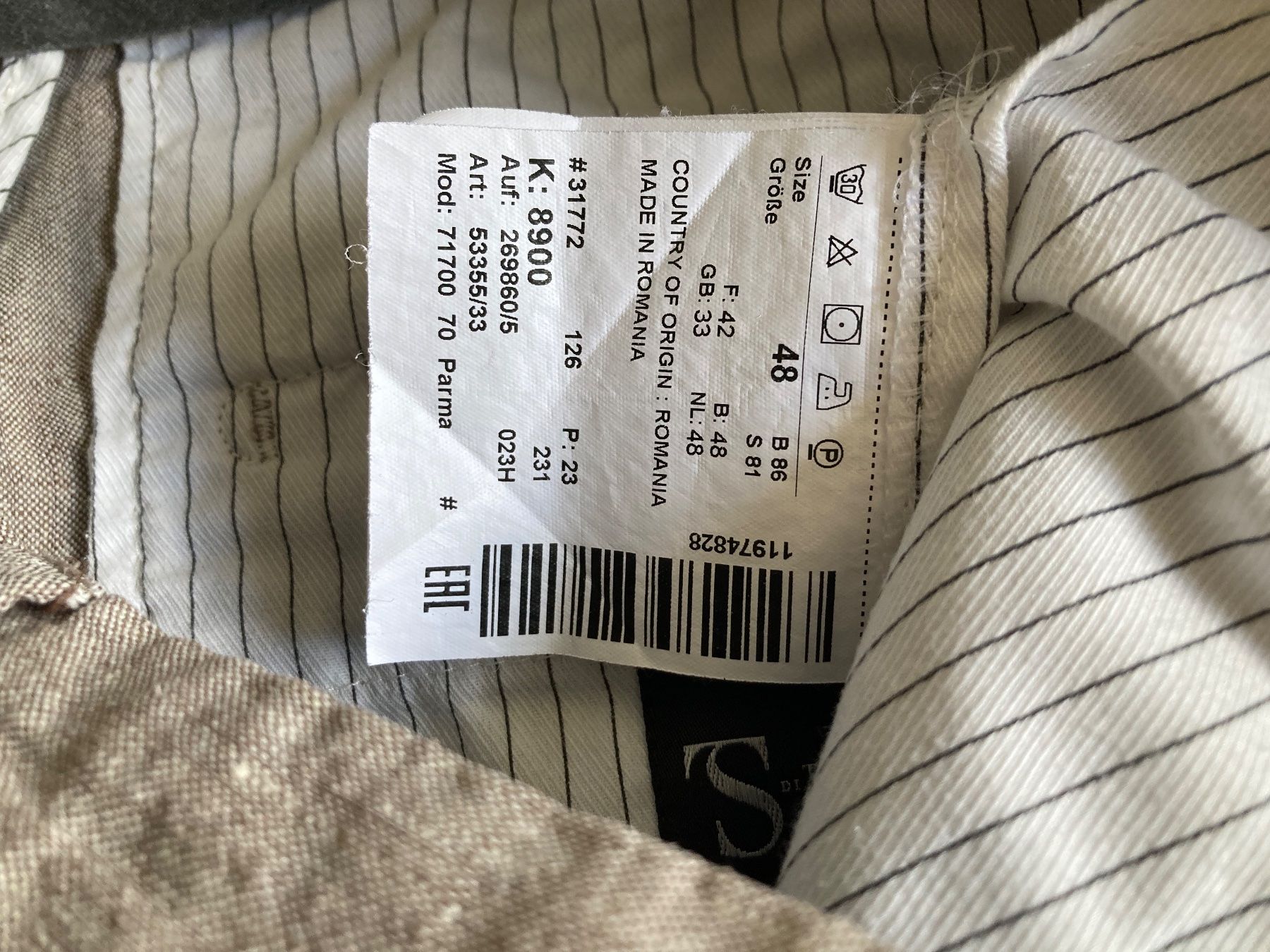 Hiltl Pantaloni: Hiltl Hose Leinenhose – Usato da Sempach venduto da Pablonsky 6