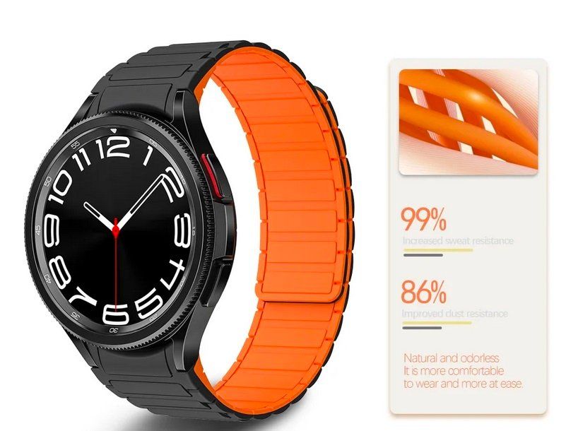 Samsung Smartwatch: Armband bracelet Magneti für Samsung Galaxy Watch 4 5 6 – Neu und originalverpackt aus Lausanne von WATCH-WORLD