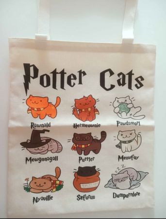 sac tote bag Harry Potter chat