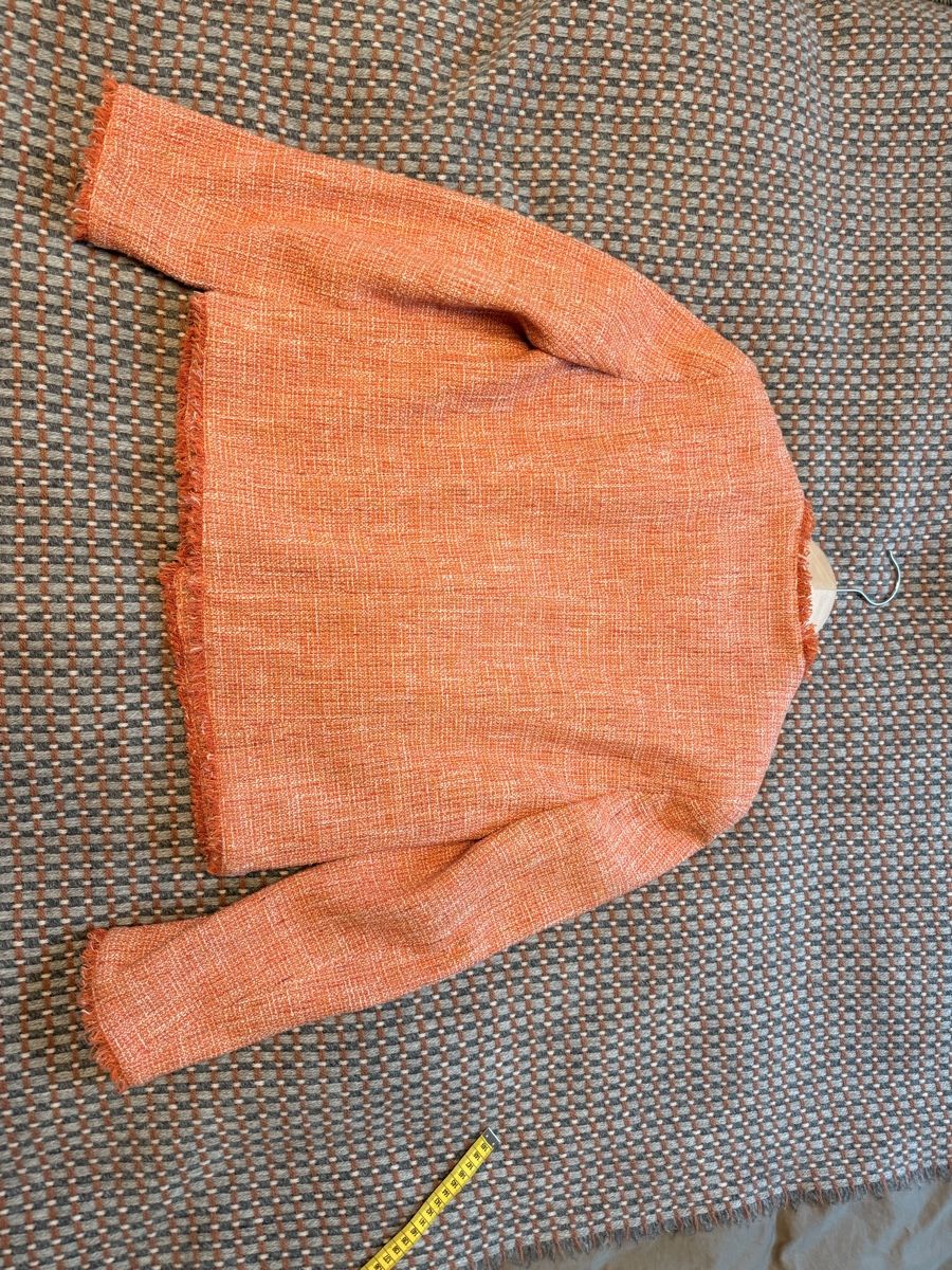 Max Mara Jacken: Weekend Max Mara Orange Tweed Jacket Size 42 NEW – Neu (gemäss Beschreibung) aus Männedorf von iza04 4