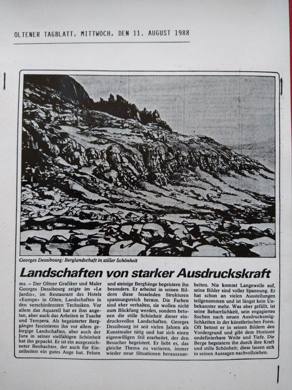 Gemälde: Original-Bild, Landschaft, mit PP, ungerahmt – Neu (gemäss Beschreibung) aus Olten von cdd_bxn6 2
