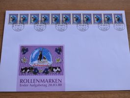 Rollenmarken  90 Rp. Steinbock ET Stempel   B0707T