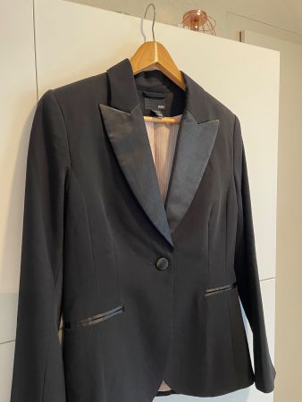 Blazer Fête noir ceintré 36/38 femme