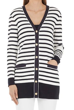 Marc Cain Cardigan Strickjacke Pullover Damen Gr.38 Weiss