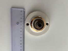 Baldachin, Rosette für Hängelampe, antik mit Goldbordüren