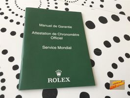ROLEX - MANUEL GARANTIE - ATT. CHRONOMETRE - SERVICE MONDIAL