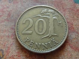 FINLANDE  20  Pennia  1965