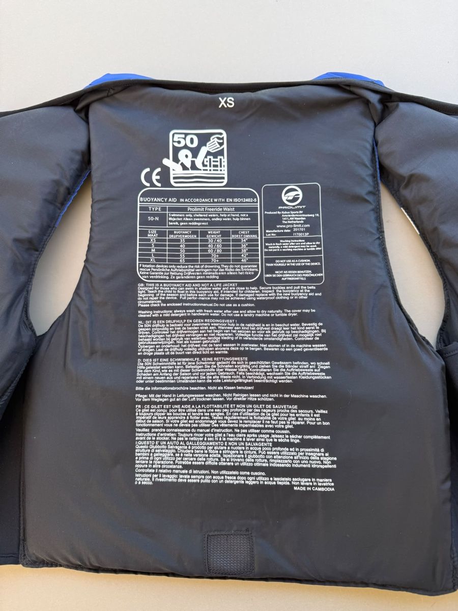 Giubbotti di salvataggio: PROLIMIT Schwimmweste Gr. XS, bis 50kg – Usato da Steinmaur venduto da sea-bear 2