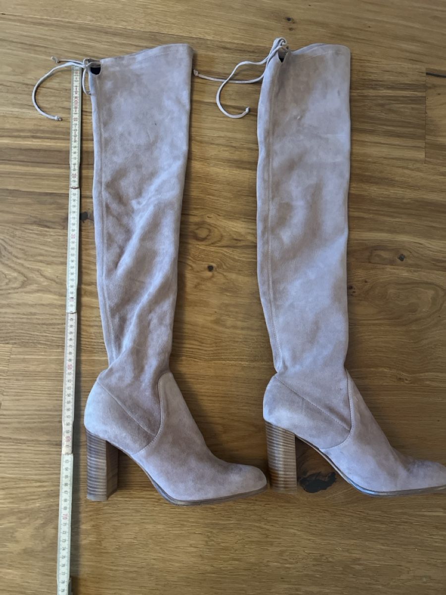 Navyboot Scarpe da donna: Stiefel Overknee Wildlederoptik beige Navyboot Grösse 41 – Nuovo (secondo la descrizione) da Affoltern am Albis venduto da Geton69