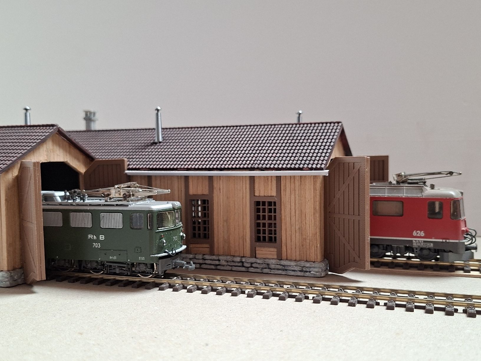 Modelleisenbahnen: Doppel Lokschuppen – Neu (gemäss Beschreibung) aus Weisslingen von Moco_mexiko 7