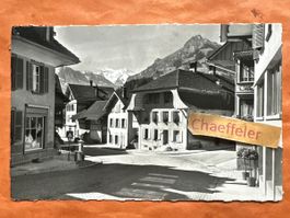  Frutigen, Dorfpartie, Balmhorn-Altels… um 1957, Rarität!