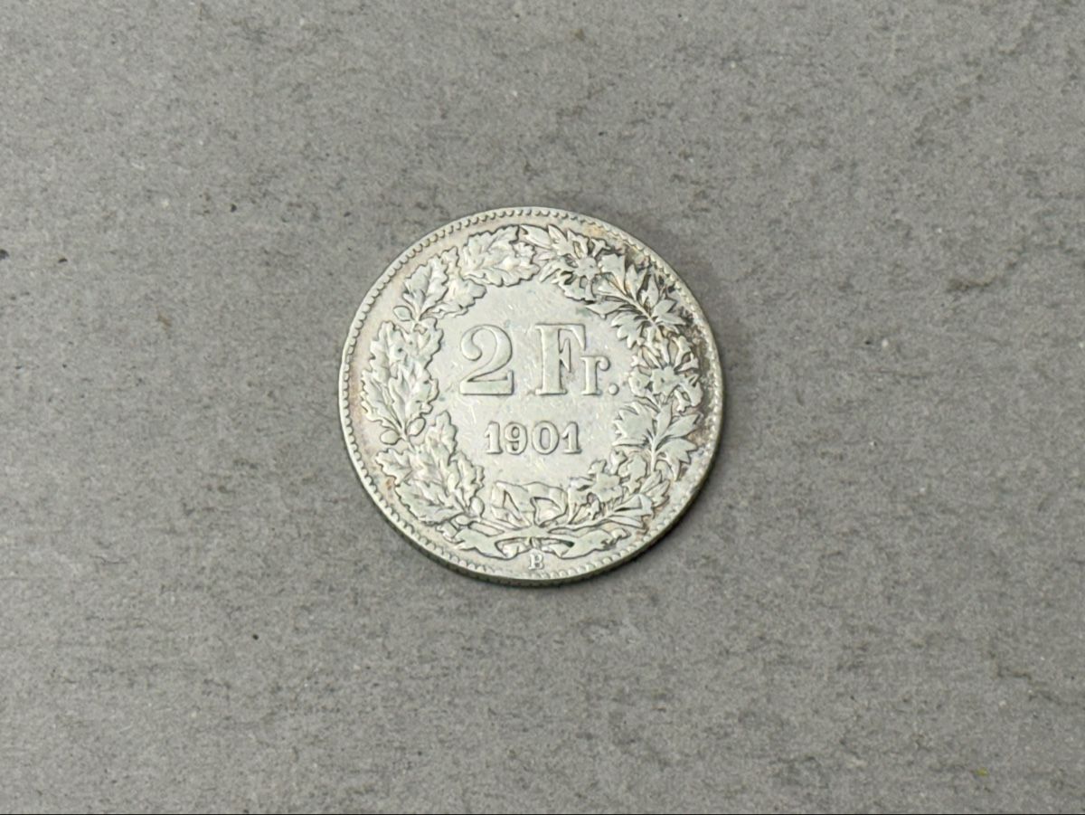 Tutti le monete: Schweiz 2 Franken 1901 Silber  – Usato da Zürich venduto da daki81