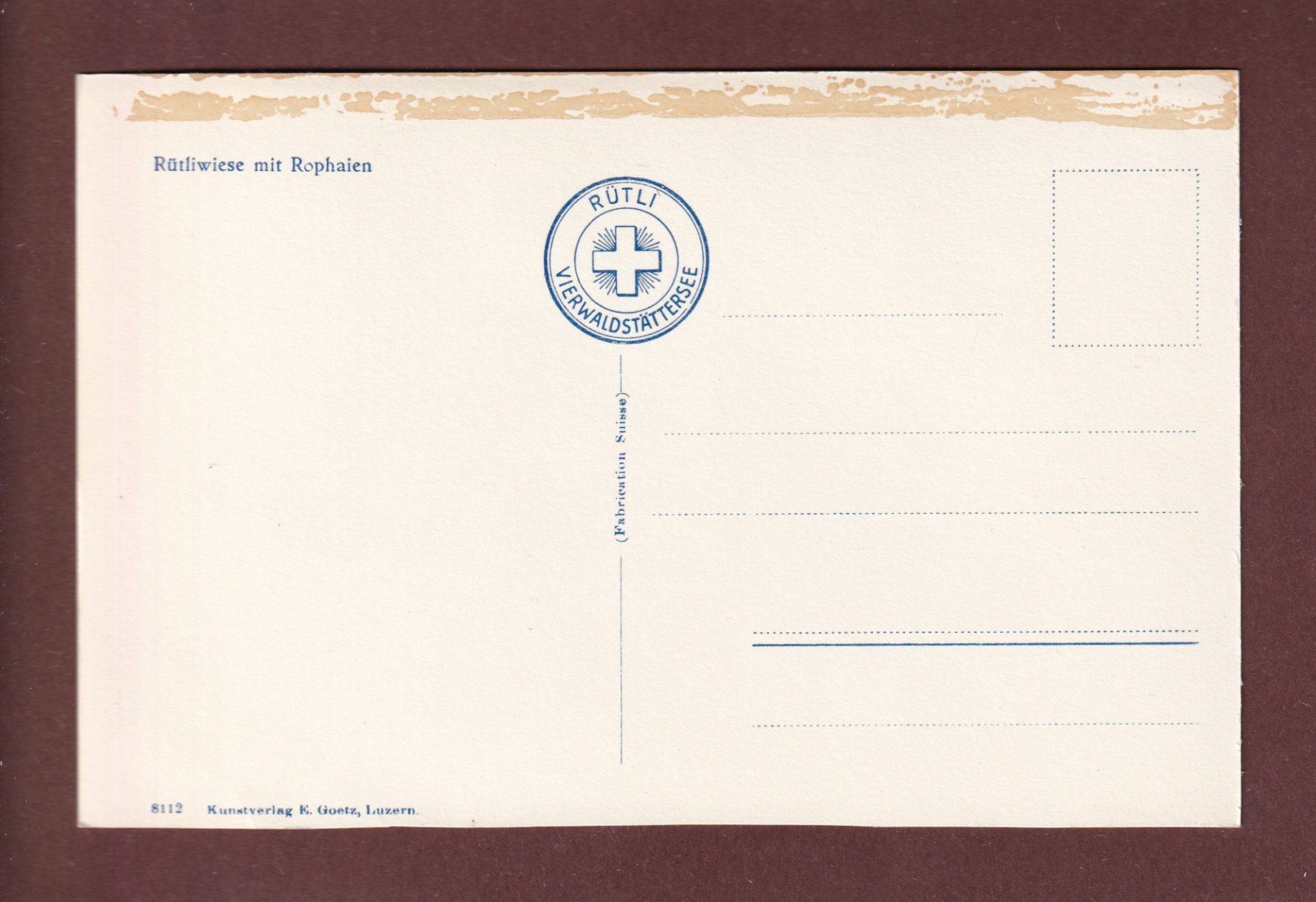 Cartoline postali: RÜTLIWIESE mit Rophaien – Usato da Pully venduto da nicecards-shop 1