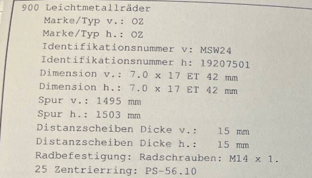 Pneus & Kompletträder: OZ MSW24 7x17 Felgen / 4x100 – Gebraucht aus Niederlenz von giorgiomajmuni 2
