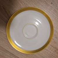 8x Schöne Porzellan Unterteller Goldrand H&C Selb Bavaria He